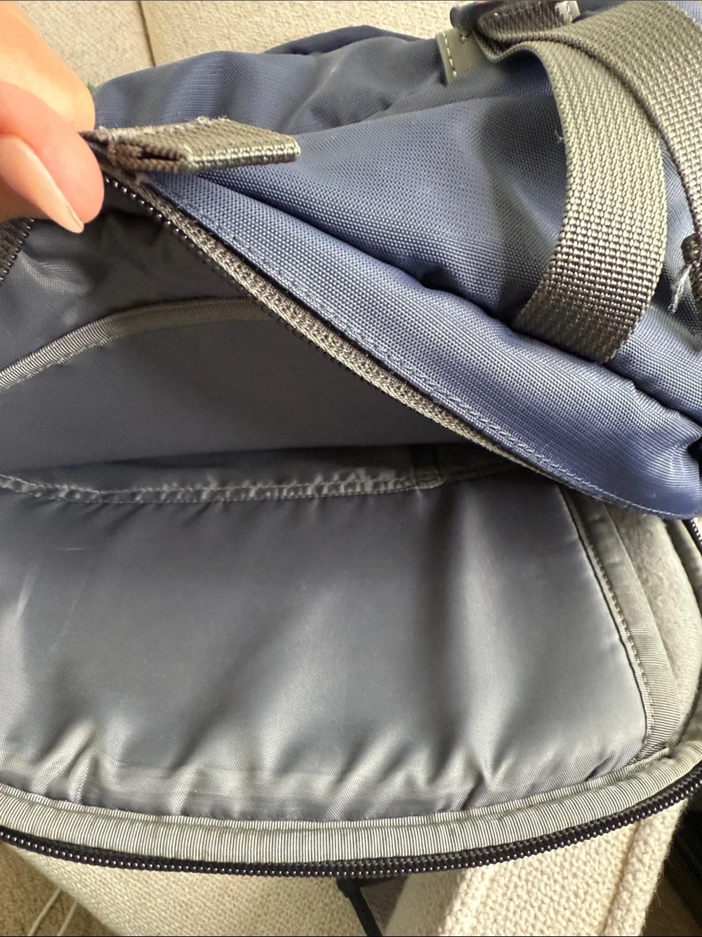 Timbuk2 Navy Blue Men's Commuter Laptop Backpack with Gray Accents